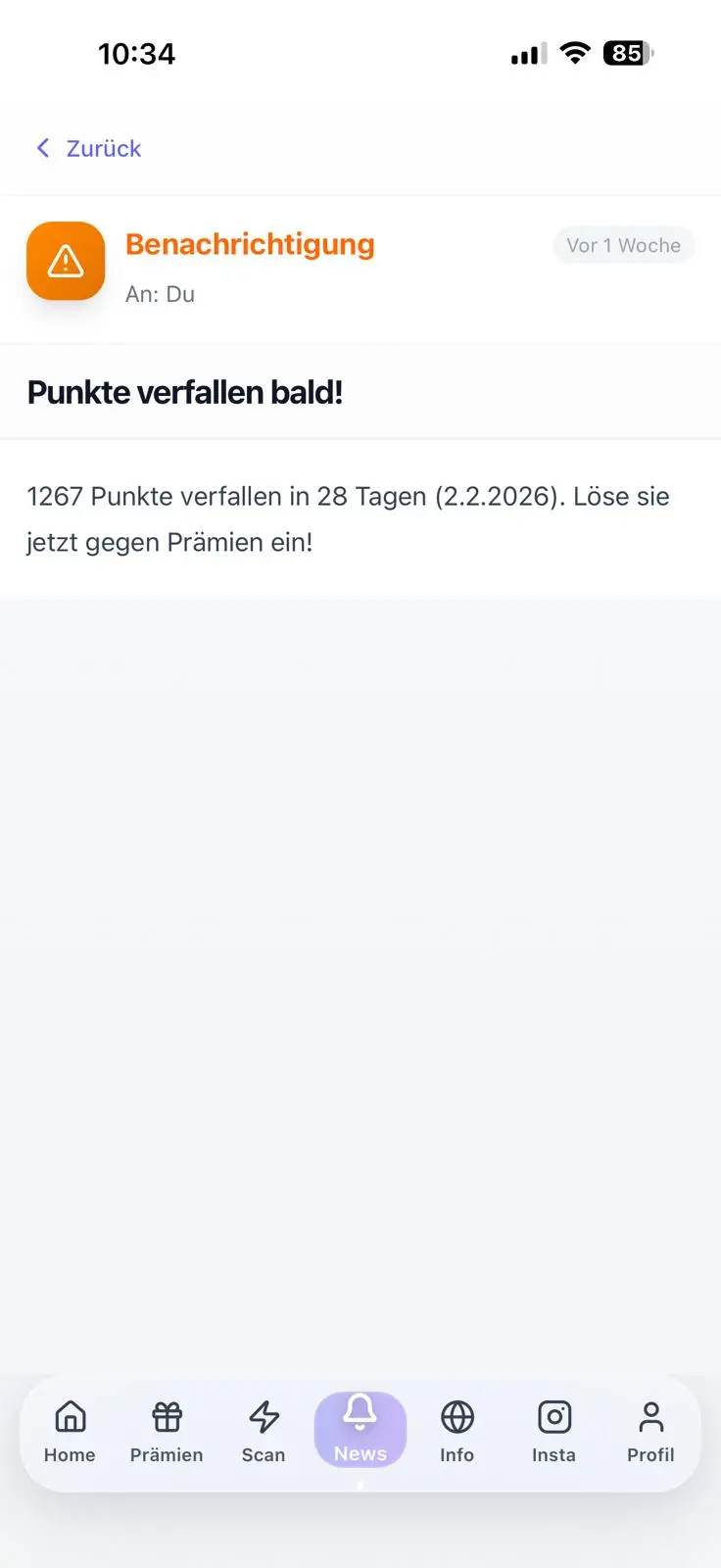 Messages in the inbox