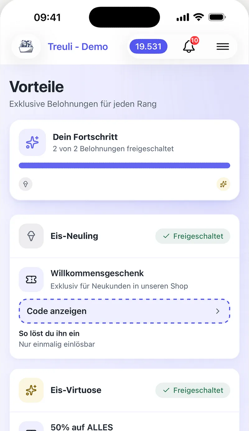 Ränge und Vorteile