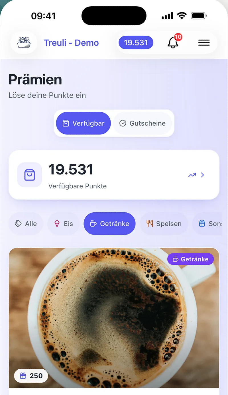 Prämien einlösen